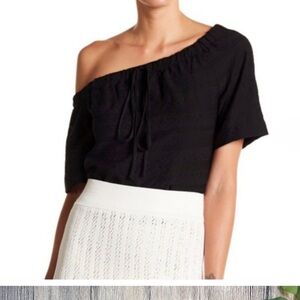 A.L.C. Ryland Asymmetrical Crop Blouse